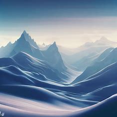 Create an image of a ski resort covered in a blanket of snow, with majestic peaks in the distance.