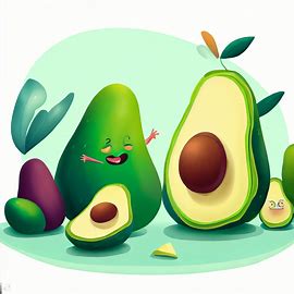 Illustrate a scene where avocados play a central role.. Image 3 of 4