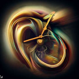 Generate a surrealistic icon that represents the concept of time.. Image 4 of 4