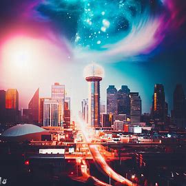 Create a beautiful picture of the iconic city of Dallas, Texas, capturing its vibrant energy and rich cultural heritage.. Image 3 of 4