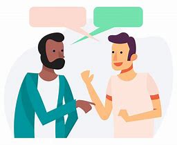 Image result for Two Friends Having a Conversation Drawing