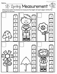 Image result for Non-Standard Measurement Kindergarten Worksheets