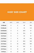 Image result for Us Kids Size Chart