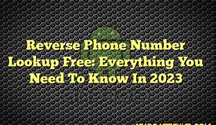 Image result for Free Reverse Phone Number Lookup