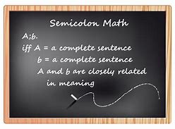 Image result for Semicolon Definition