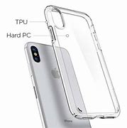 Image result for Silver iPhone 10 with Clear Case On