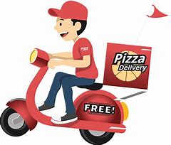 Image result for Cartoon Pizza Delivery Transparent