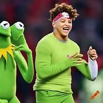 Image result for Mahomes Kermit the Frog