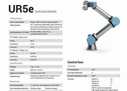 Image result for Universal Robots UR5 Data Sheet