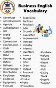 Image result for Business English Vocabulary