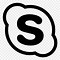 Image result for Skype Logo Outline