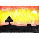 Image result for Sunset Drawing Pastel