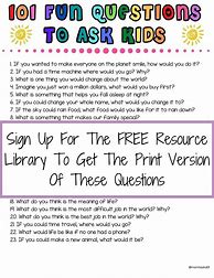Image result for Questions to Ask Your Kids