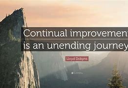 Image result for Continuous Improvement Is a Journey