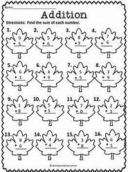 Image result for Free Printable Fall Math Worksheets