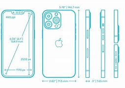 Image result for iPhone 13 Mini Orthographicl Line Draw
