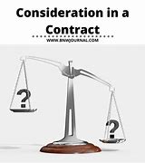 Image result for What Is Consideration in Contract Law