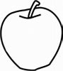 Image result for Apple Clip Art Black & White