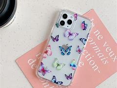Image result for Clear Blue Butterfly Phone Case iPhone 13