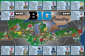 Image result for Big Ten Conference Map