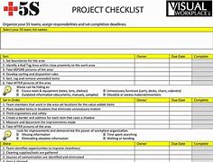 Image result for 5s visual work checklists
