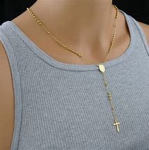 Image result for Rosary Cross Necklace