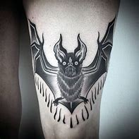 Image result for Scary Bat Tattoo