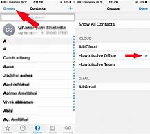 Image result for iPhone Contact List Groups