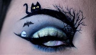 Image result for Cool Halloween Eye Makeup