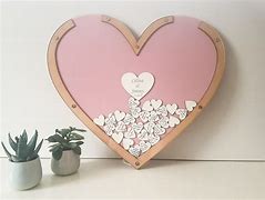Image result for Wedding Heart Drop Box