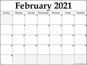 Image result for Free Printable Calender February