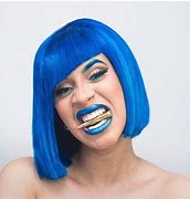 Image result for Cardi B Blue Hair