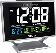 Image result for Sharp Atomic Desk Clock