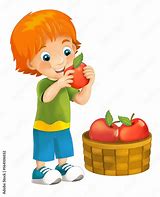Image result for Eat Apple Cartoon