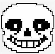 Image result for Sans Pixel Art Black and White