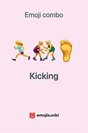 Image result for Kicking Emoji