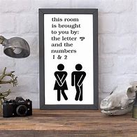 Image result for Art Funny Bathroom Sign