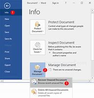 Image result for Recover Unsaved Word Document