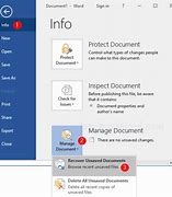 Image result for Recover Unsaved Word Document