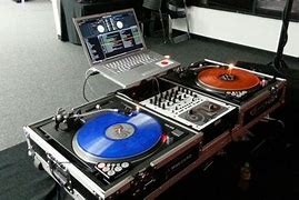 Image result for DJ Turntable Set Up