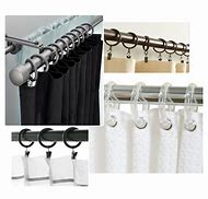 Image result for Black Curtain Rings