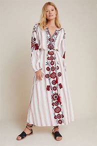 Image result for Embroidered Maxi Dress Anthropologie