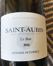 Image result for Antoine Petitprez Saint Aubin Ban Blanc