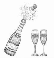 Image result for Drawing of Big Bottle of Champagne