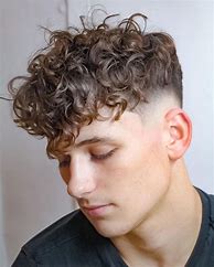 Image result for Mid Long Curly Hair Men