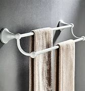 Image result for White Towel Racks Bathroom