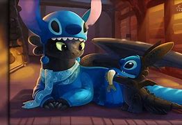 Image result for Stitch and Angel with Toothless