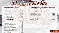 Image result for Mimi Cafe Menu Prices