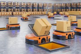 Image result for Robots or Autonomous Guided Vehicles Operating in a Warehouse Images