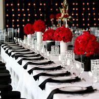 Image result for Red Black and Gold Wedding